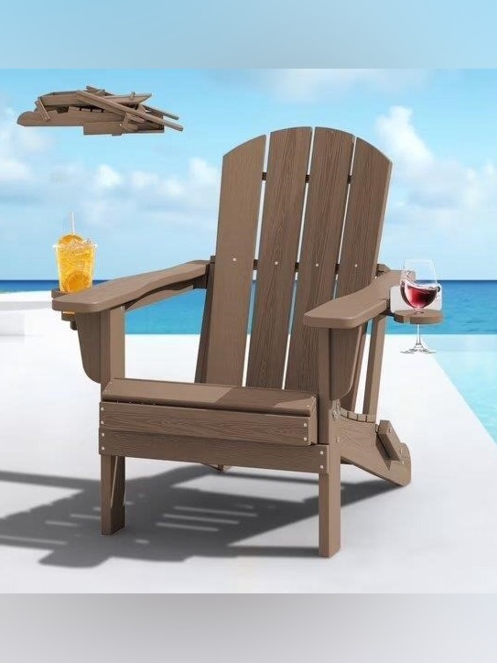 BN-Adirondack Chair w/2 Cup Holders